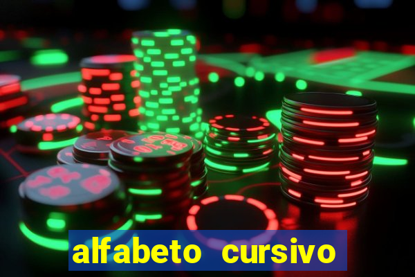 alfabeto cursivo para treinar caligrafia