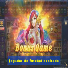 jogador de futebol excitado