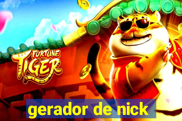 gerador de nick