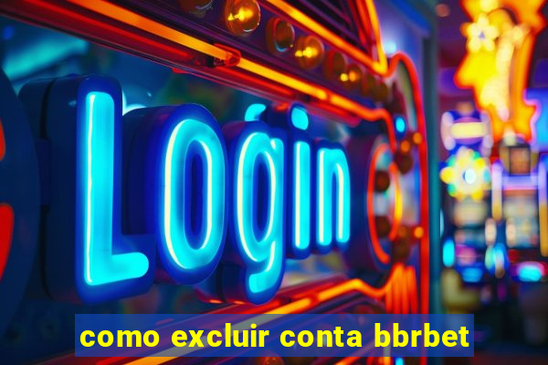 como excluir conta bbrbet