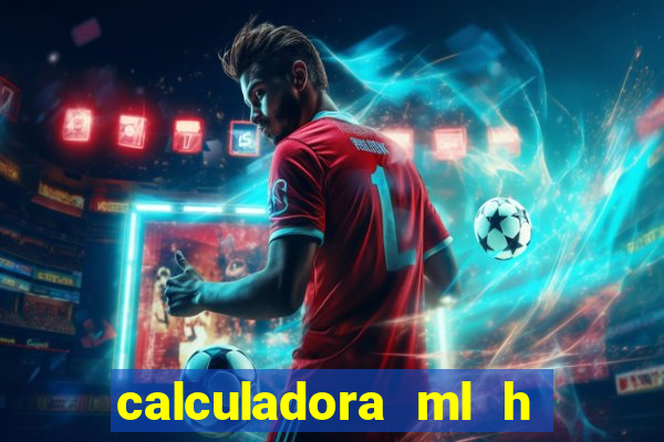 calculadora ml h para mcg kg min